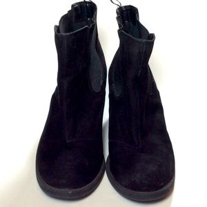 H&M Black Velvet Booties